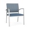 Lesro Newport Wide Guest Chair Metal Frame, Silver, RS Rain Song Back, MD Titan Seat NP1201 - alternate 1